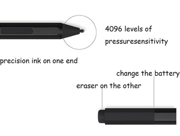 Microsoft® Surface Stylus Pen (EYU-00002) Bluetooth 4.0 Pen with 4096 Levels Pressure & Magnetic Adsorption - Imported from UK